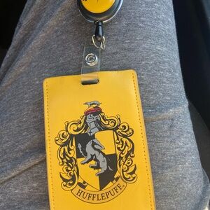 Universal Yellow Hufflepuff Card & Key Holder